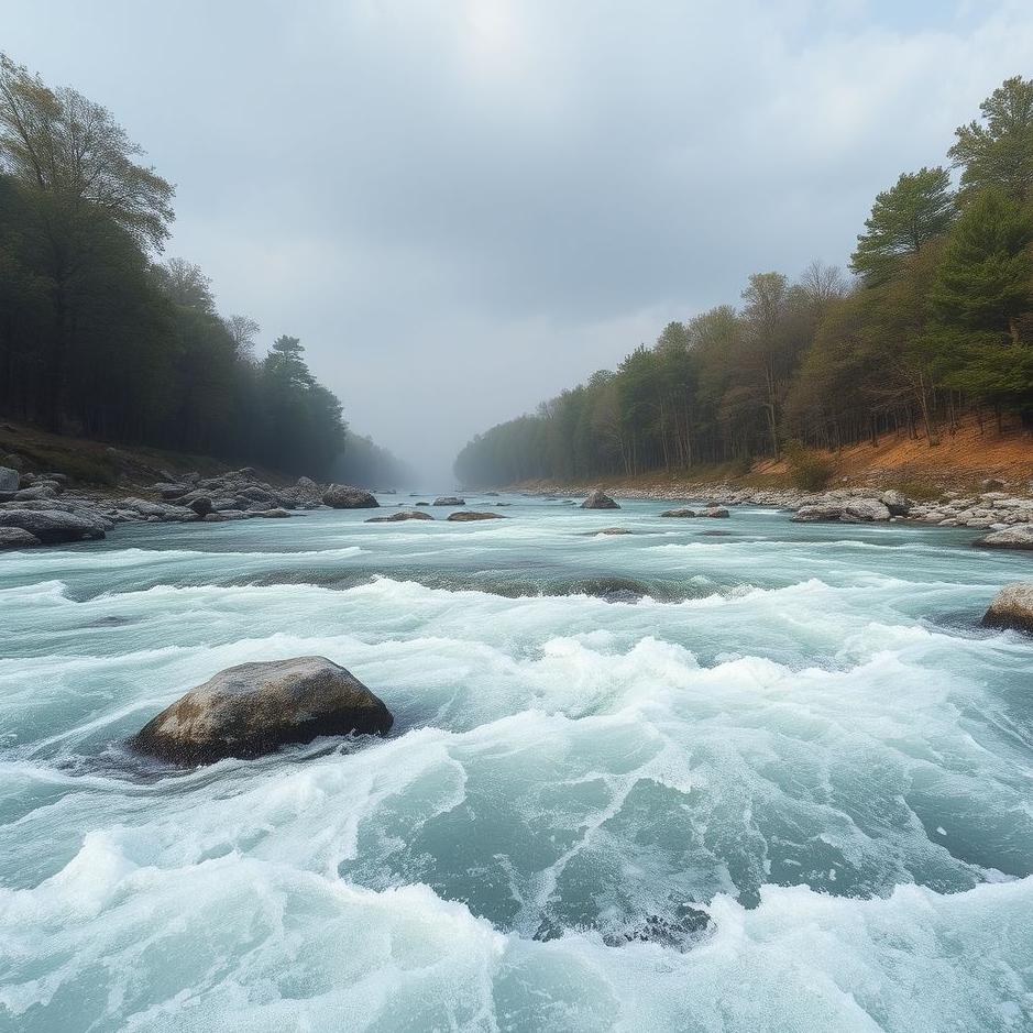 Dream : Foamy river in a dream