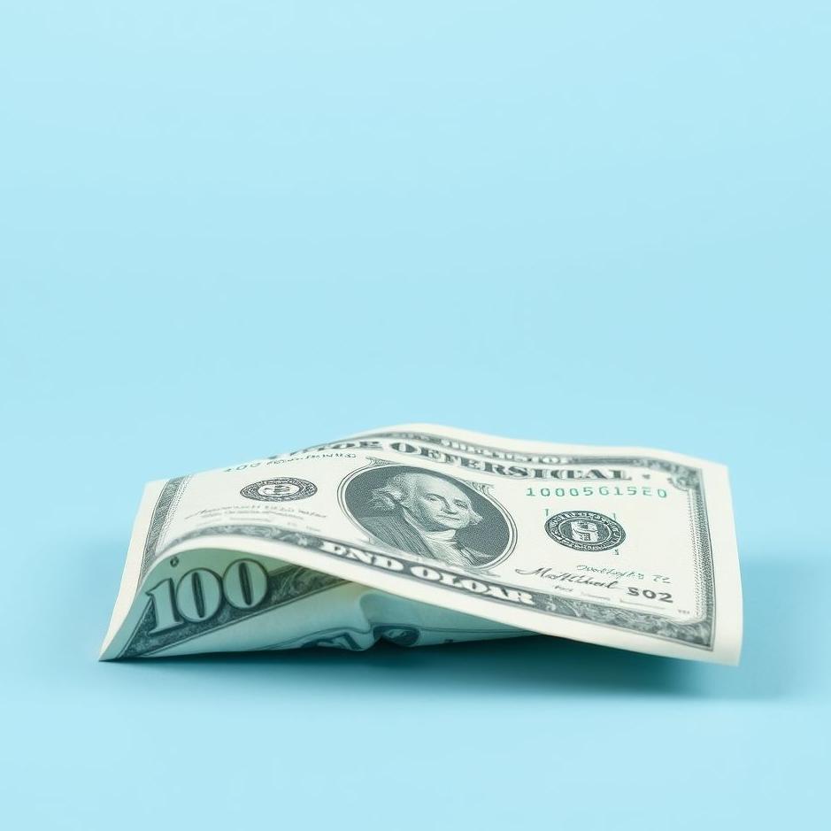 Dream : Folded paper money in a dream