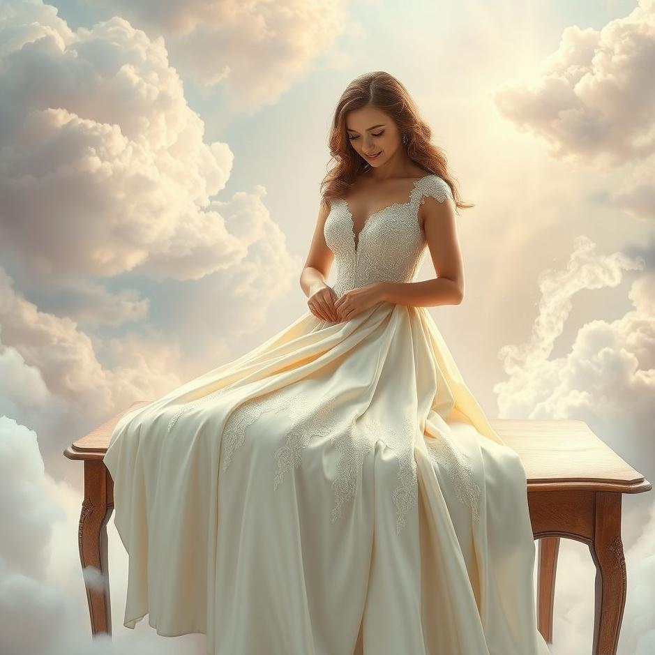 Dream : Folding a wedding dress in a dream