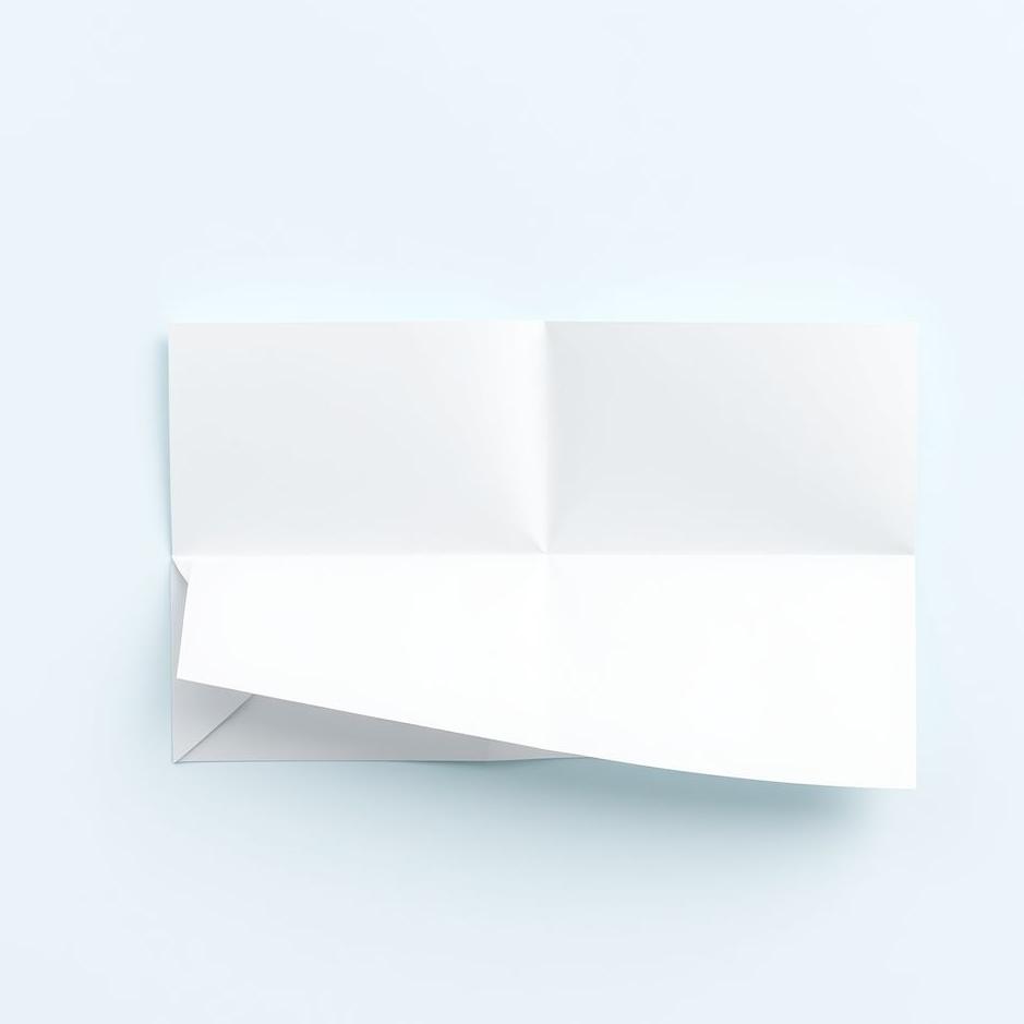 Dream : Folding white paper 