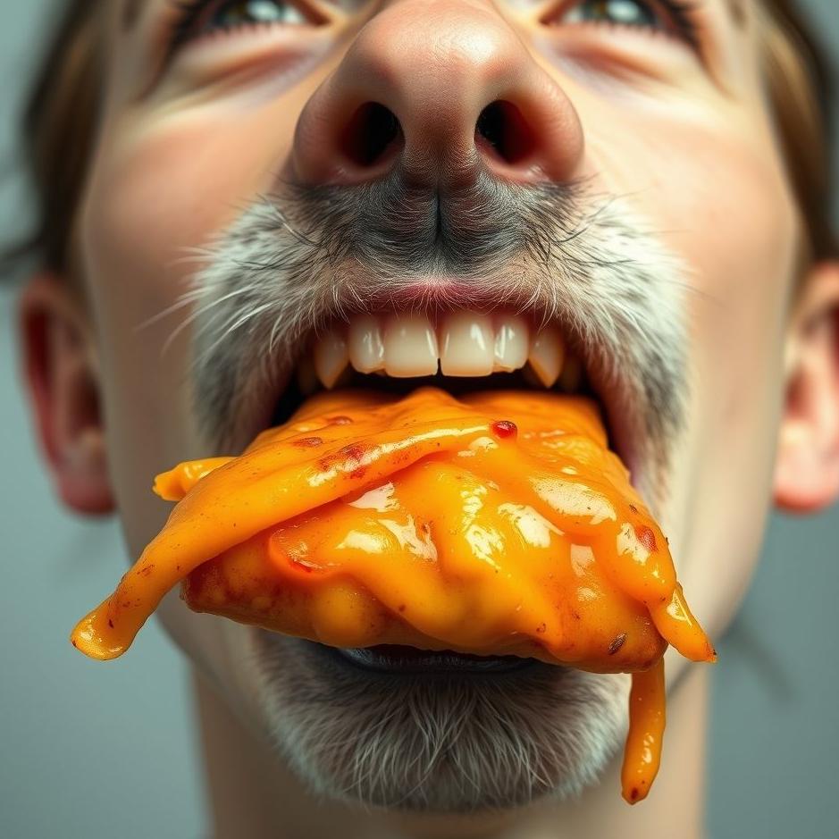 Dream : Food coming out of the nose 