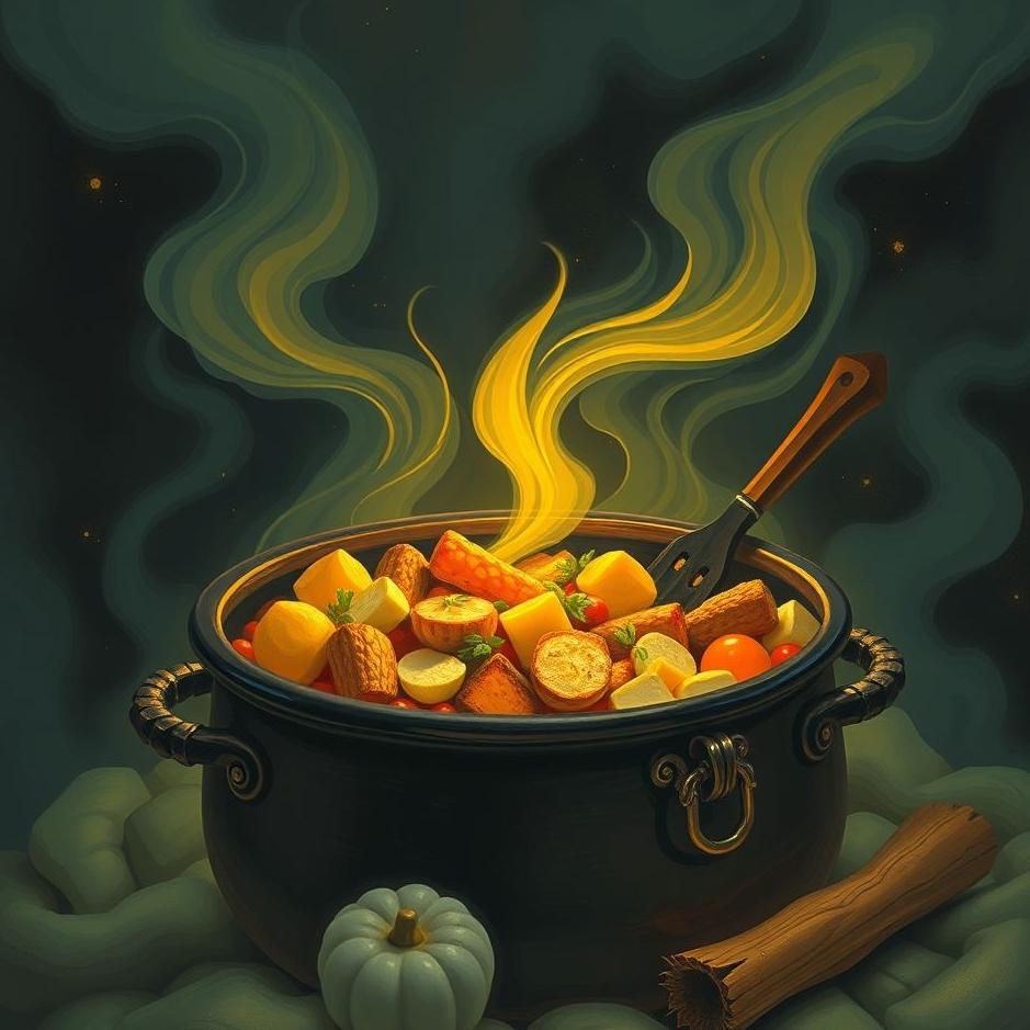 Dream : Food cooked in a cauldron in a dream