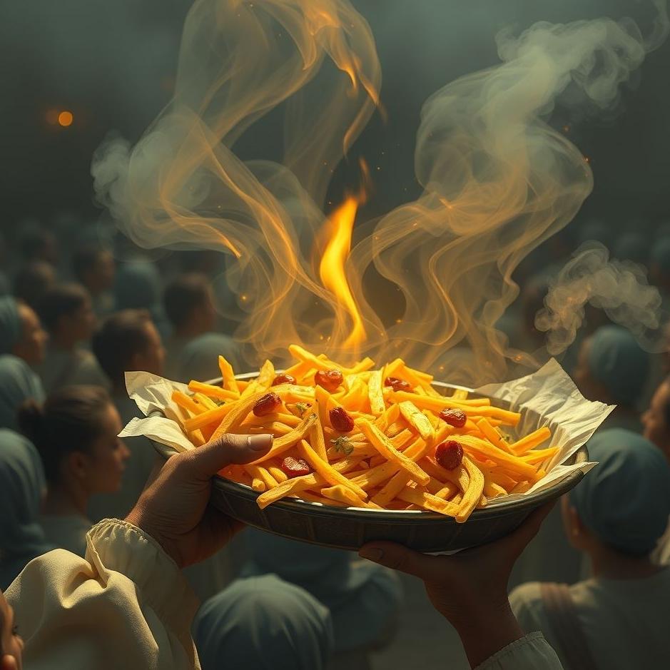 Dream : Food given to a crowd in a dream