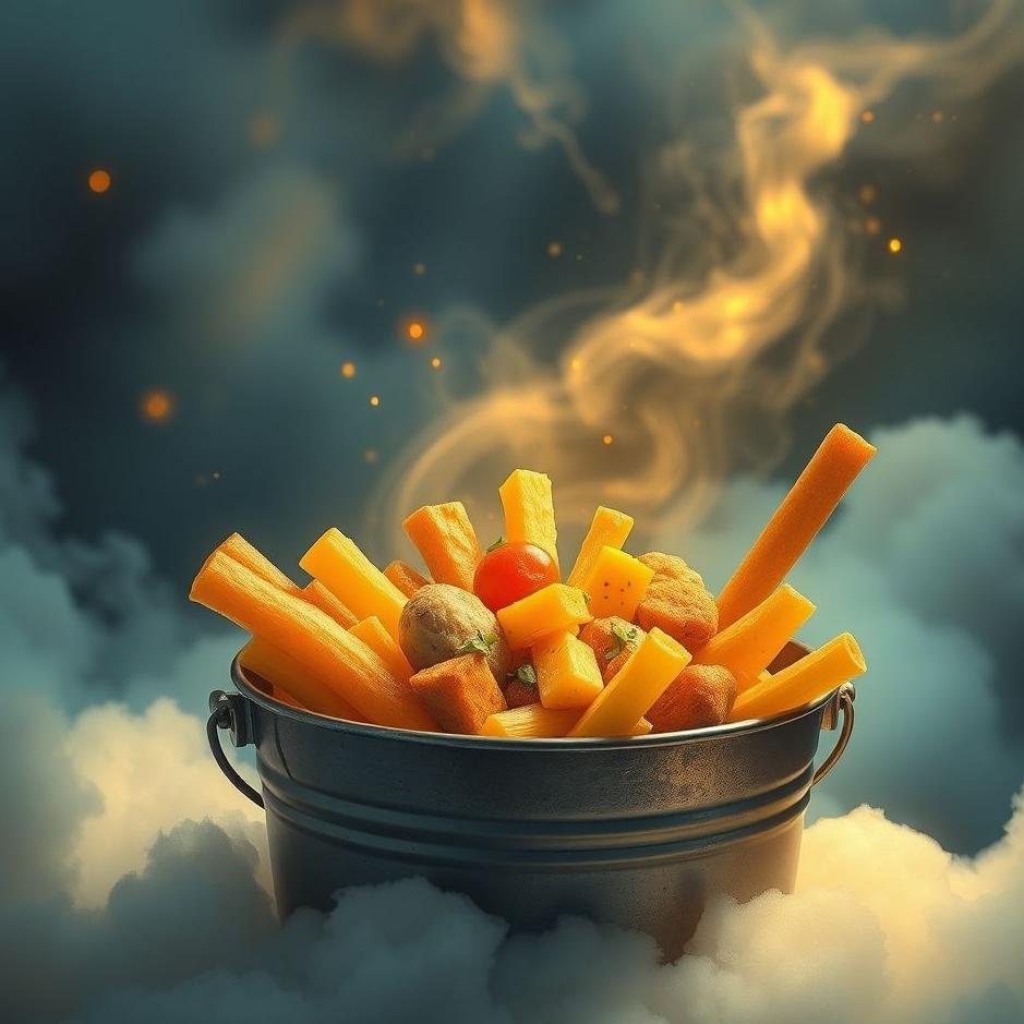 Dream : Food in a bucket in a dream