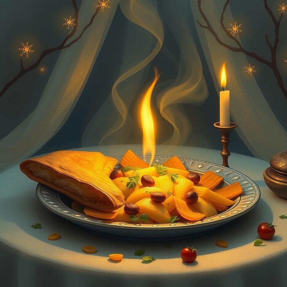 Dream : Food in a hanifta in a dream