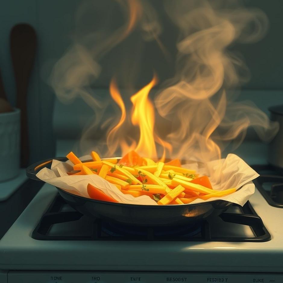 Dream : Food on a stove in a dream
