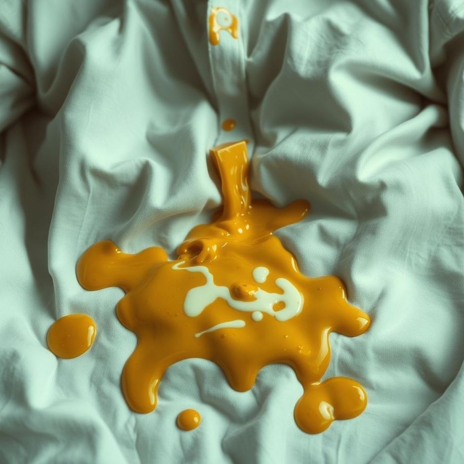 Dream : Food spilled on clothes in a dream