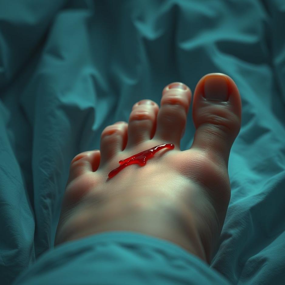 Dream : Foot finger bleeding in the dream