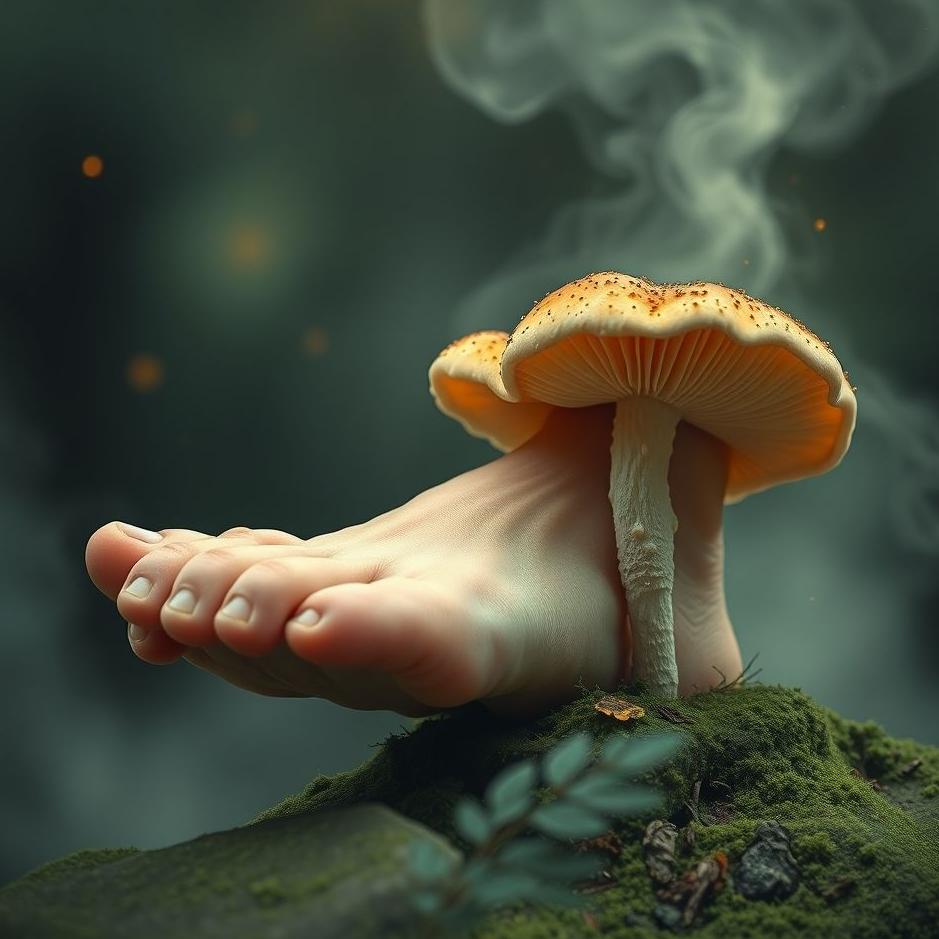 Dream : Foot with a fungus in a dream