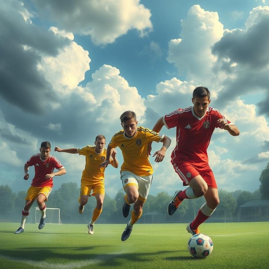 Dream : Football players in a dream