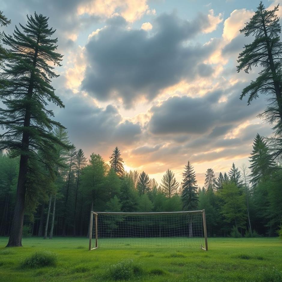 Dream : Forest and a goal in a dream
