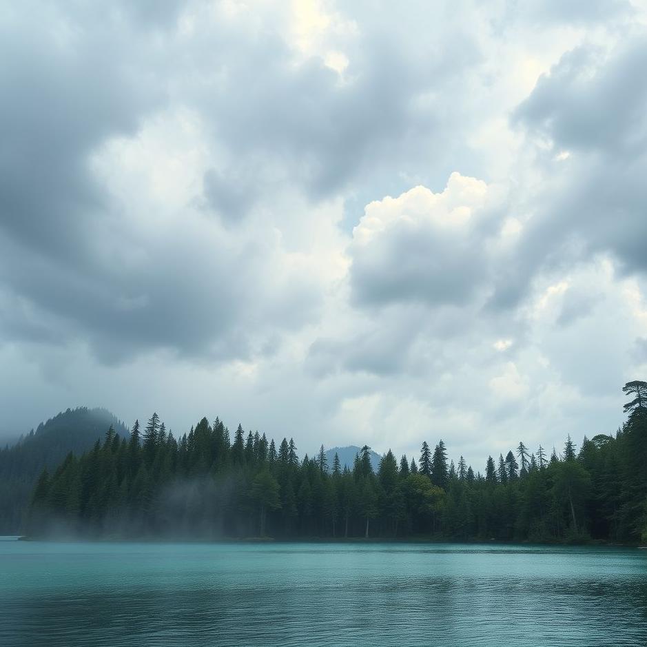 Dream : Forest and a sea in a dream