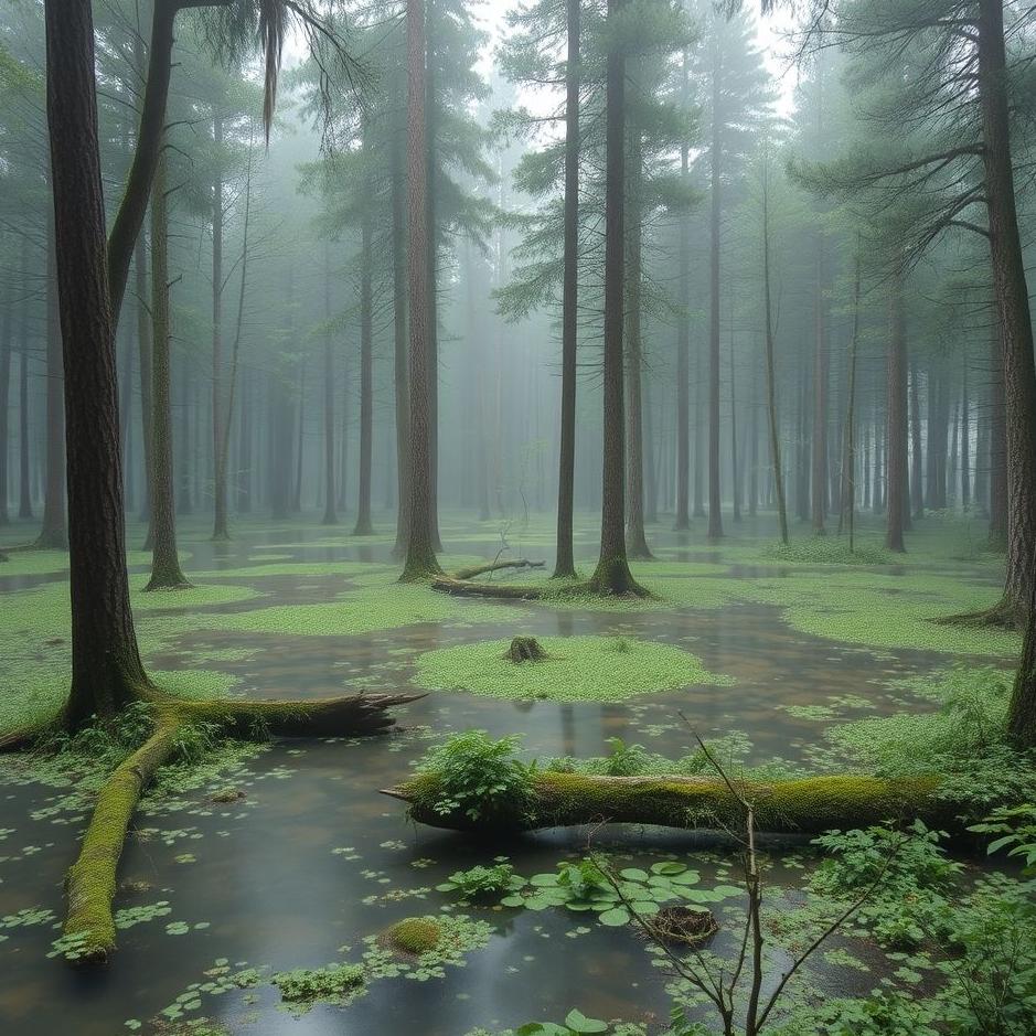 Dream : Forest flooded in a dream