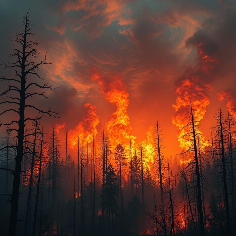 Dream : Forests burning in a dream