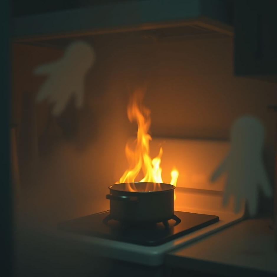 Dream : Forgetting food on the stove in a dream