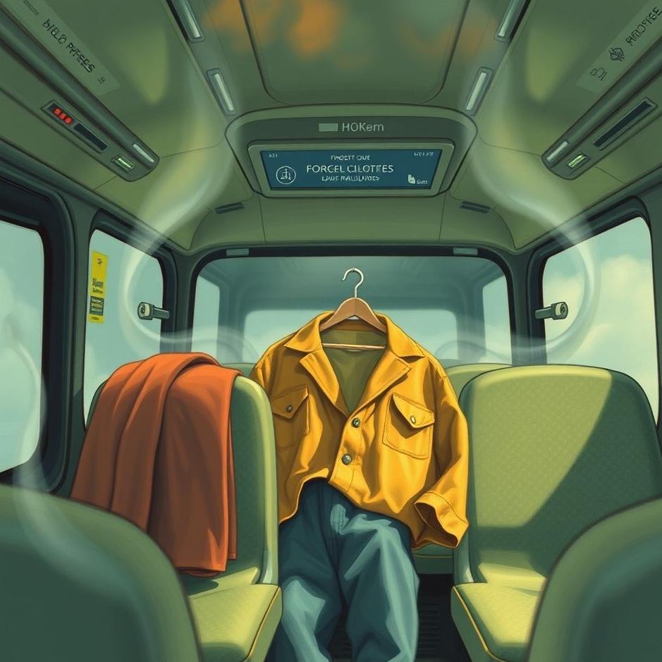 Dream : Forgetting your clothes on the bus in a dream