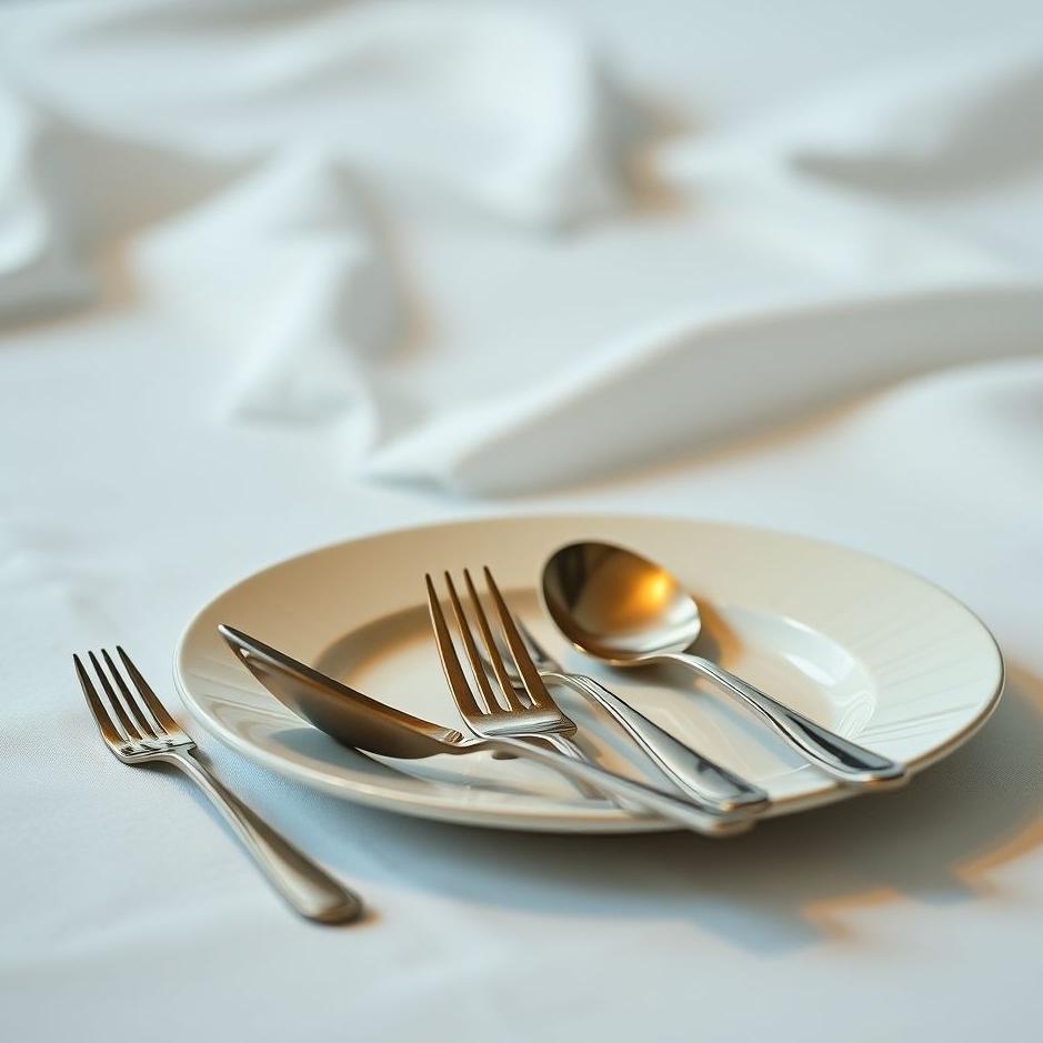 Dream : Forks and spoons on the table in a dream