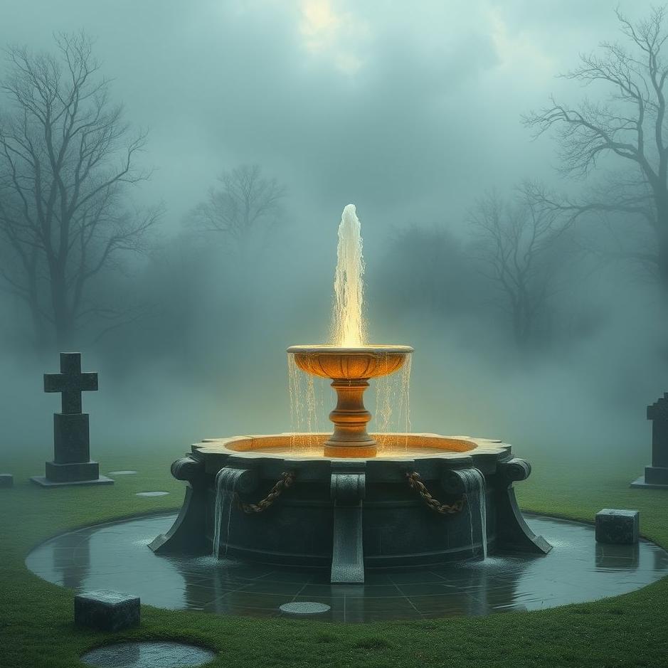 Dream : Fountain in a grave in a dream
