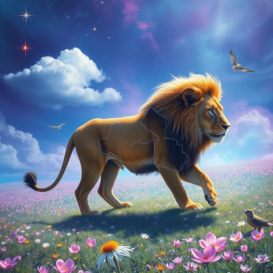 Dream : Fragment by lion in the dream