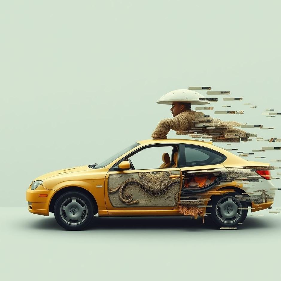 Dream : Fragmentation of the car in the dream