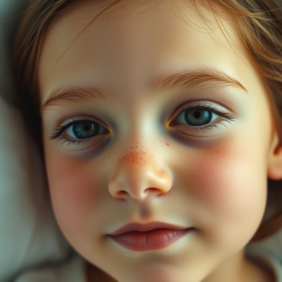 Dream : Freckles on your daughter's face in a dream