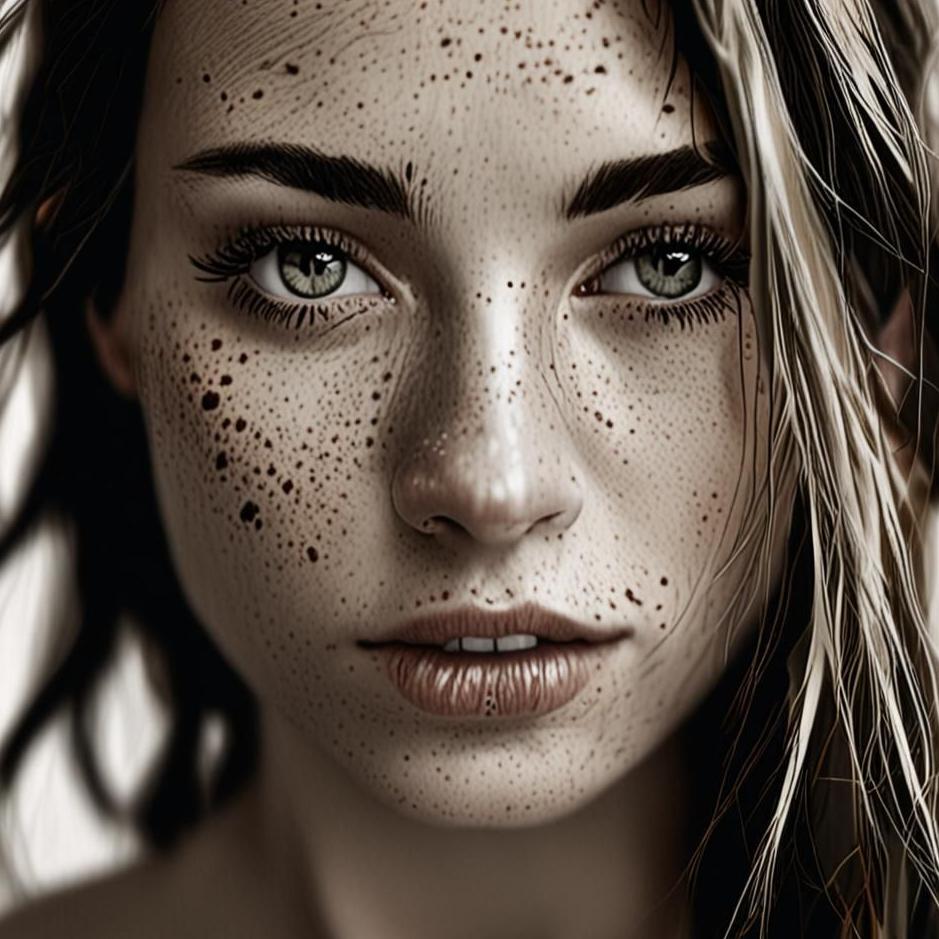 Dream : Freckles on your own face in a dream
