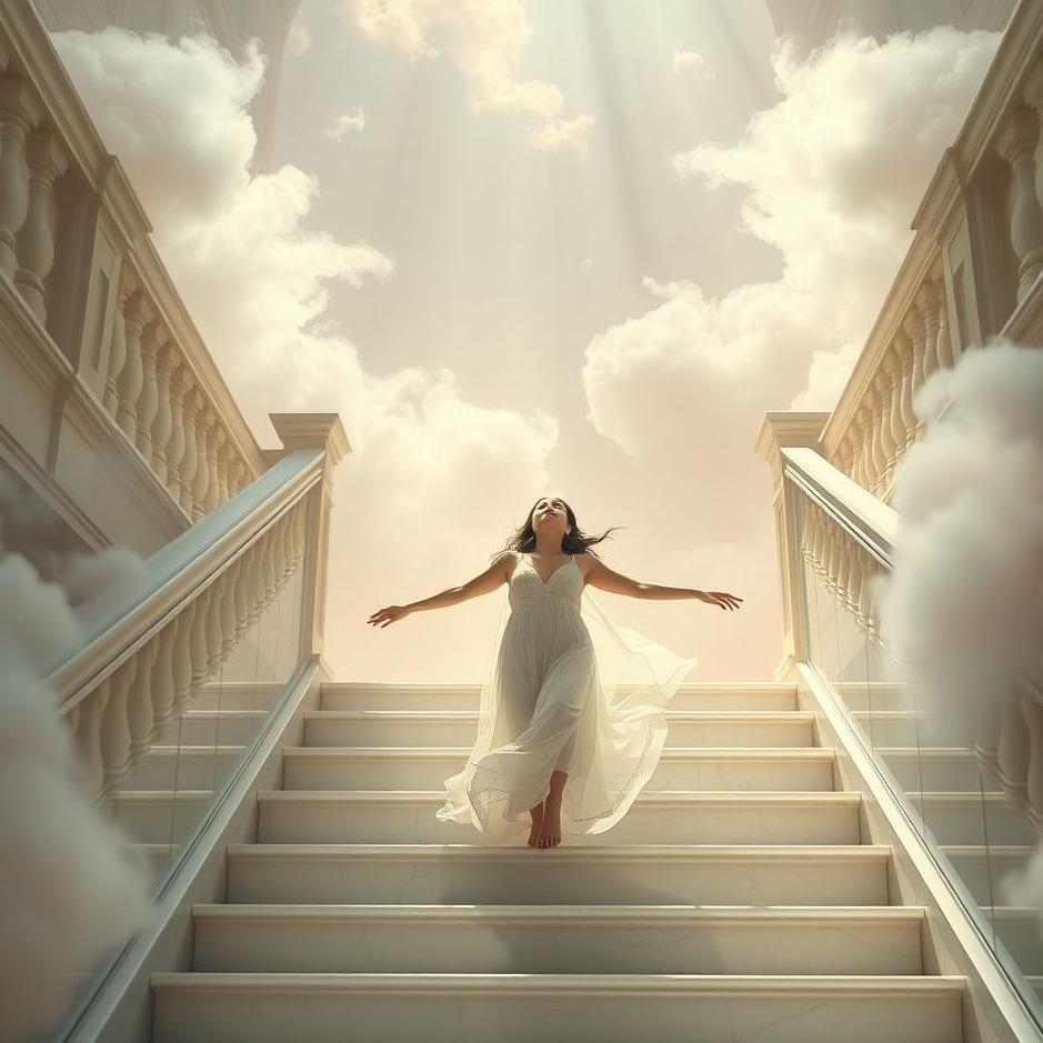 Dream : Freedom while going down the stairs in a dream