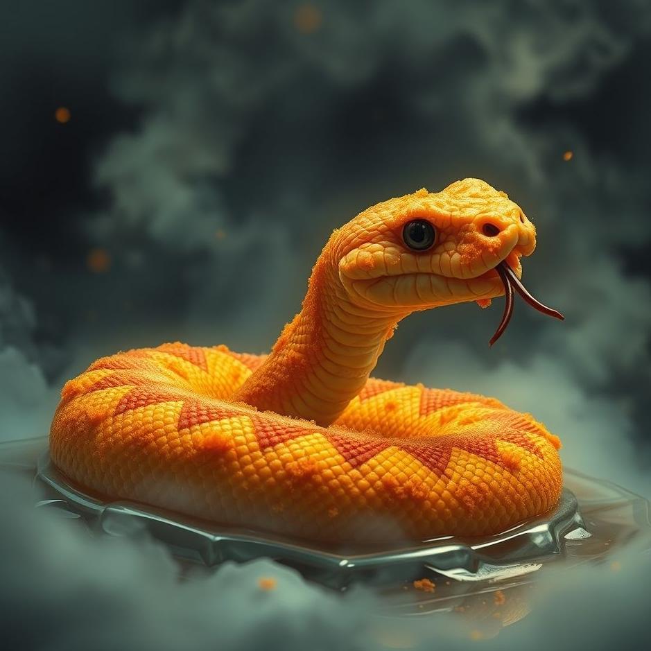 Dream : Fried snake in a dream