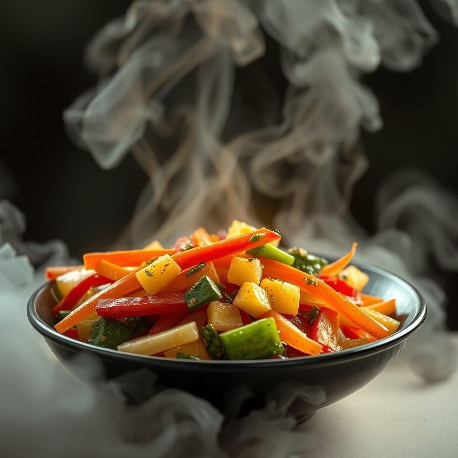 Dream : Fried vegetables in a dream