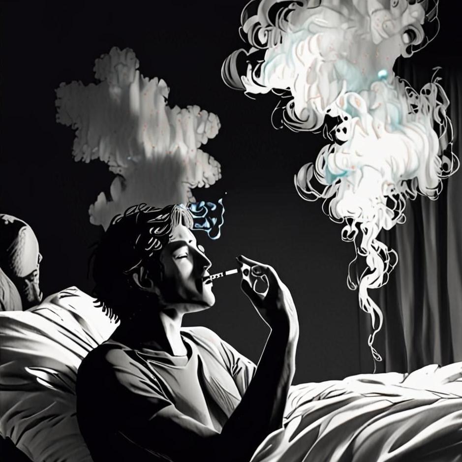 Dream : Friend smoking in a dream