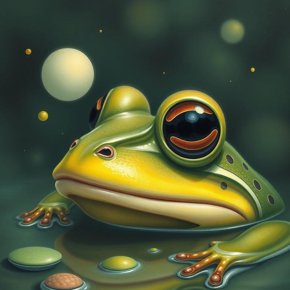 Dream : Frog's head in a dream