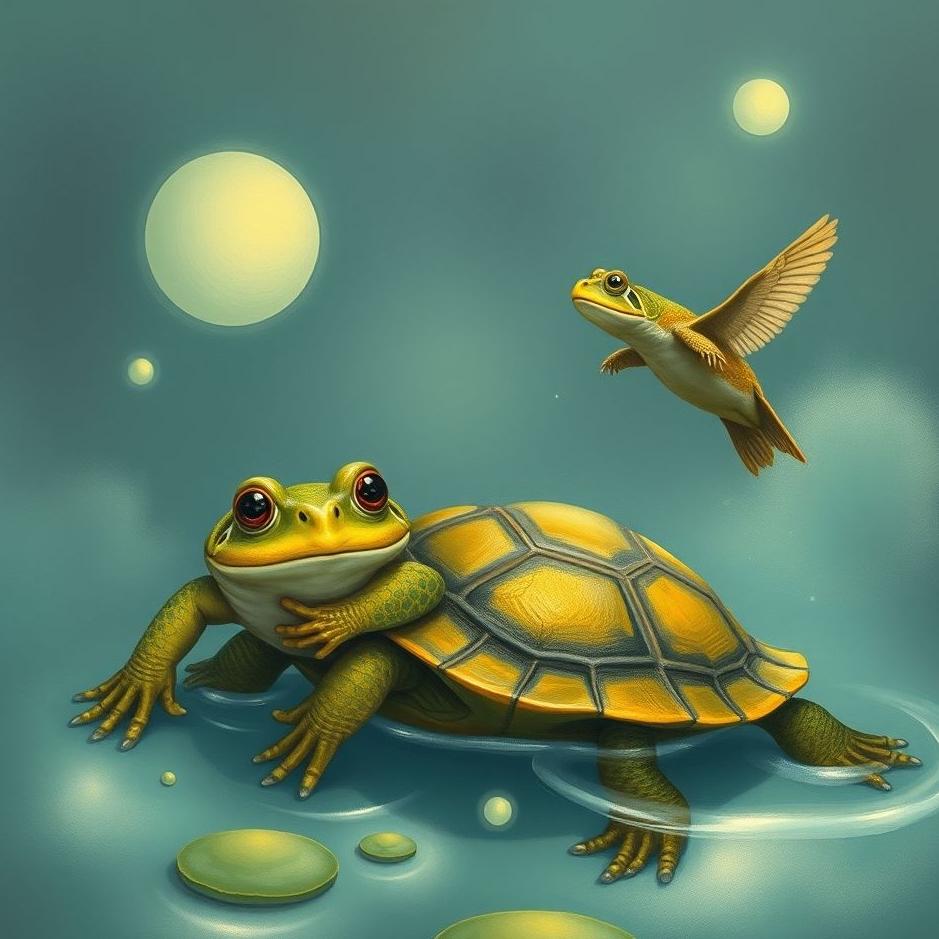 Dream : Frog and a turtle in a dream