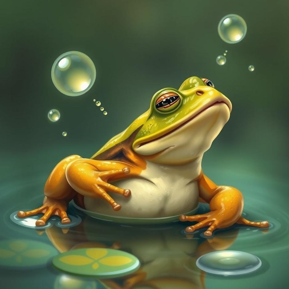 Dream : Frog spitting in a dream
