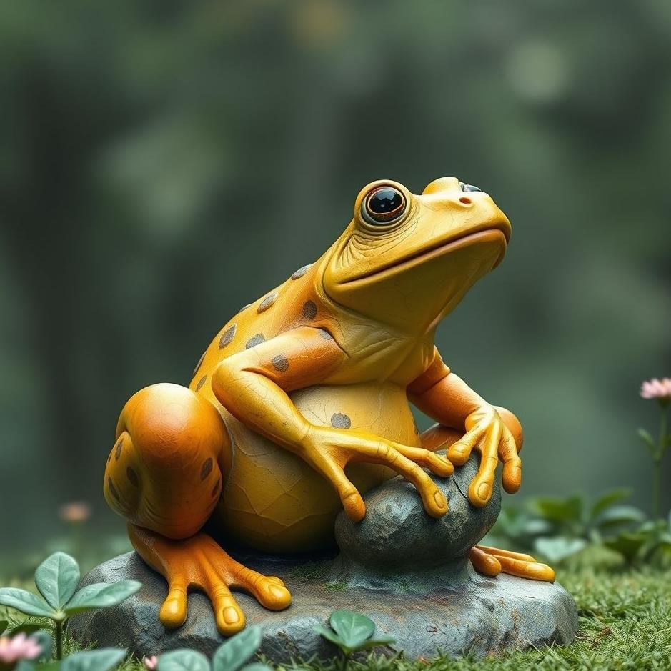 Dream : Frog statue in a dream