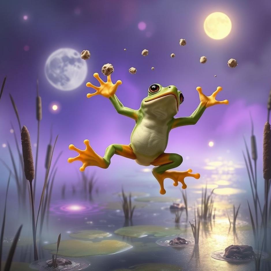 Dream : Frog throwing warts in a dream