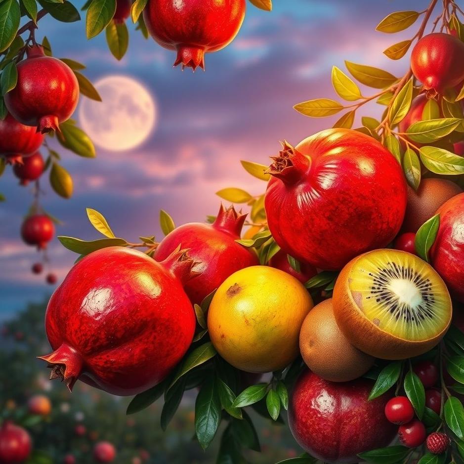 Dream : Fruit and pomegranate in a dream
