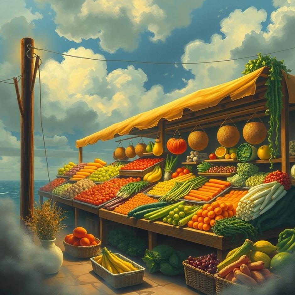 Dream : Fruit and vegetable market in a dream