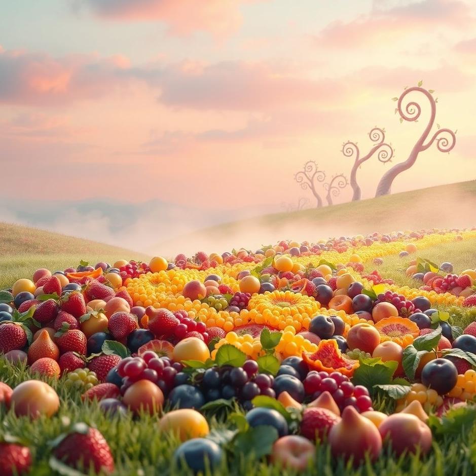 Dream : Fruit carpet in a dream