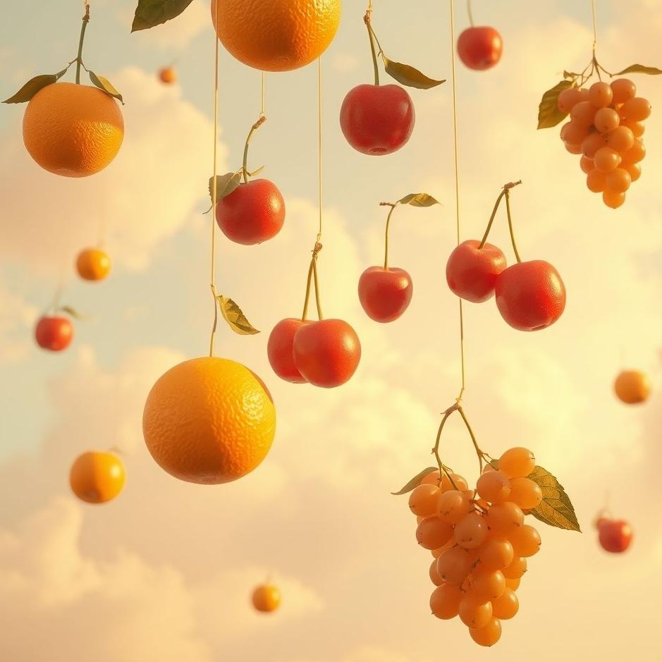 Dream : Fruit falling from the sky in a dream