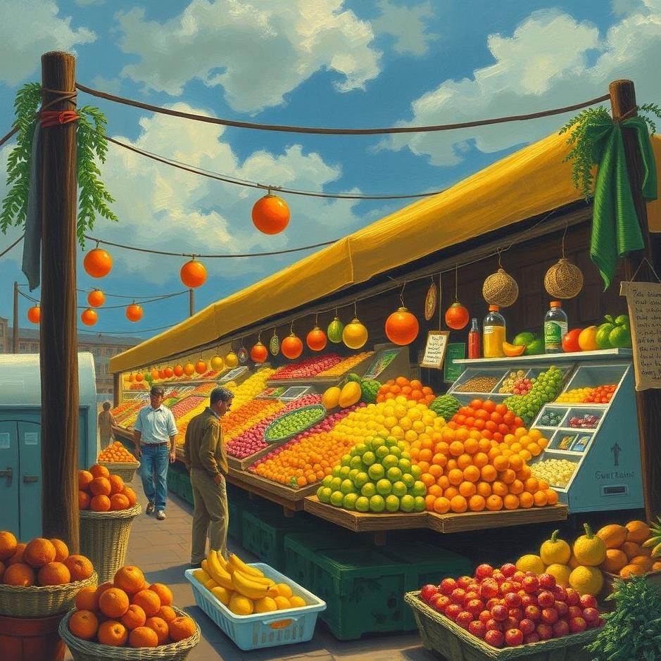 Dream : Fruit market in a dream