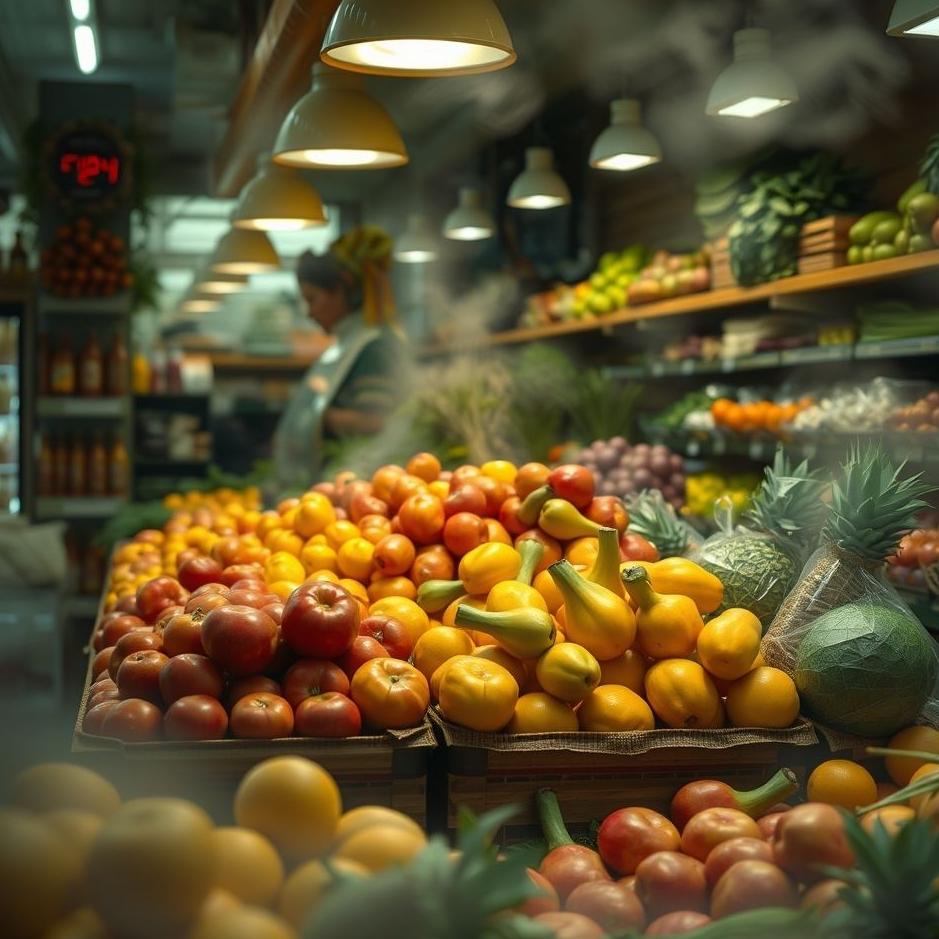 Dream : Fruits in a greengrocer in a dream