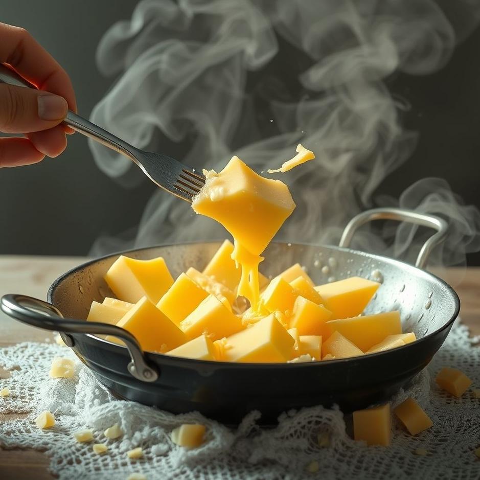 Dream : Frying cheese in a dream