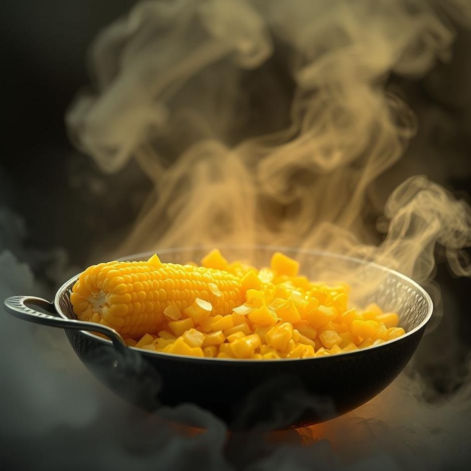 Dream : Frying corn in a dream