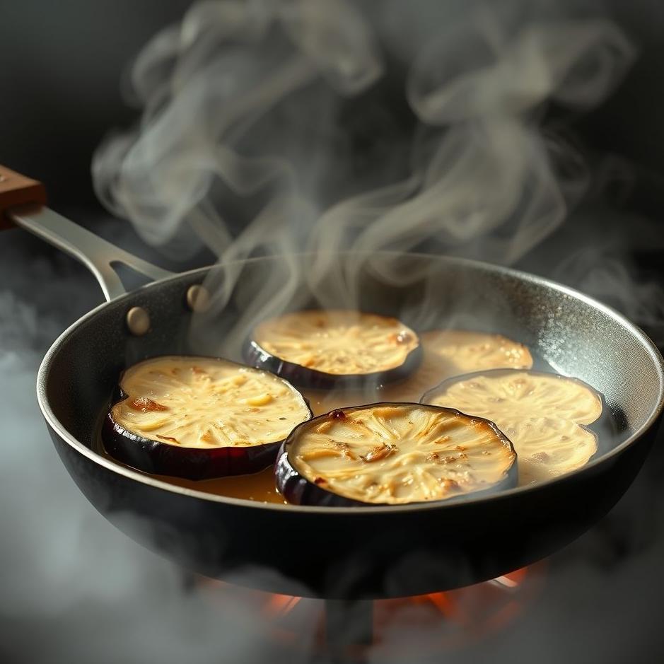 Dream : Frying eggplant in a dream