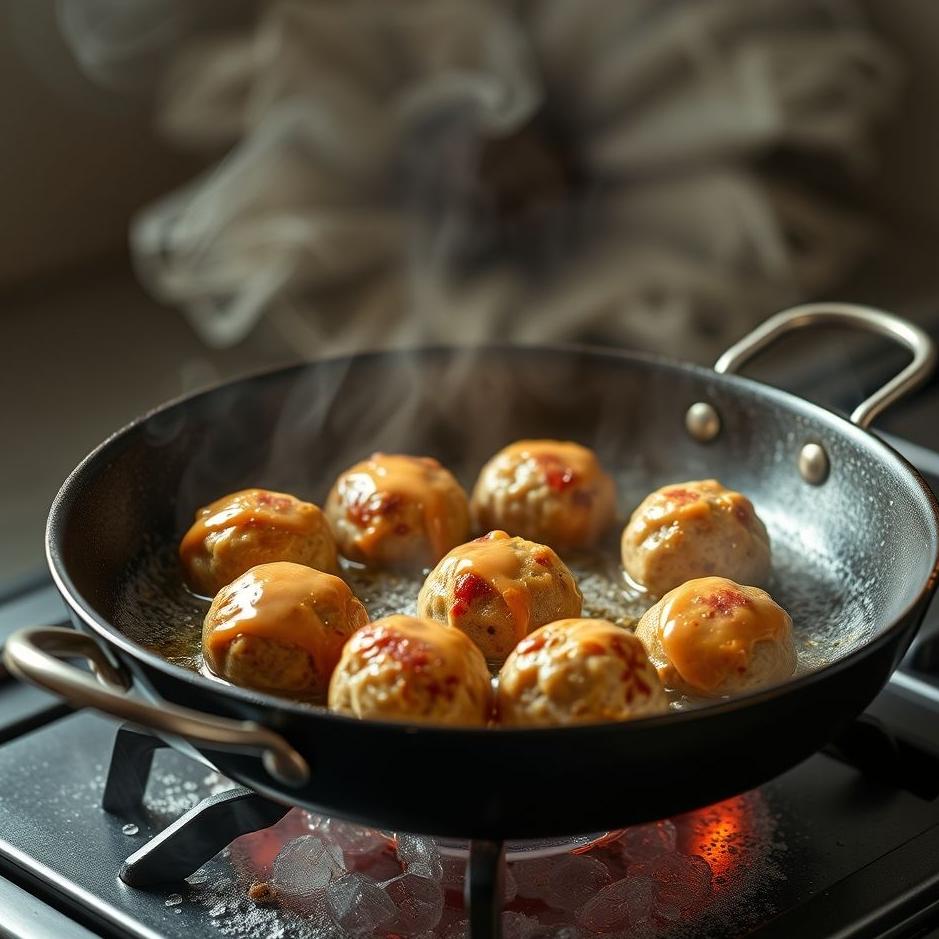 Dream : Frying meatballs in a dream