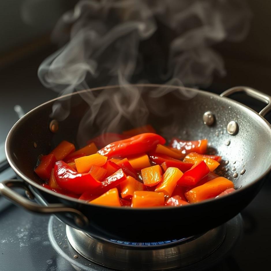Dream : Frying red pepper in a dream
