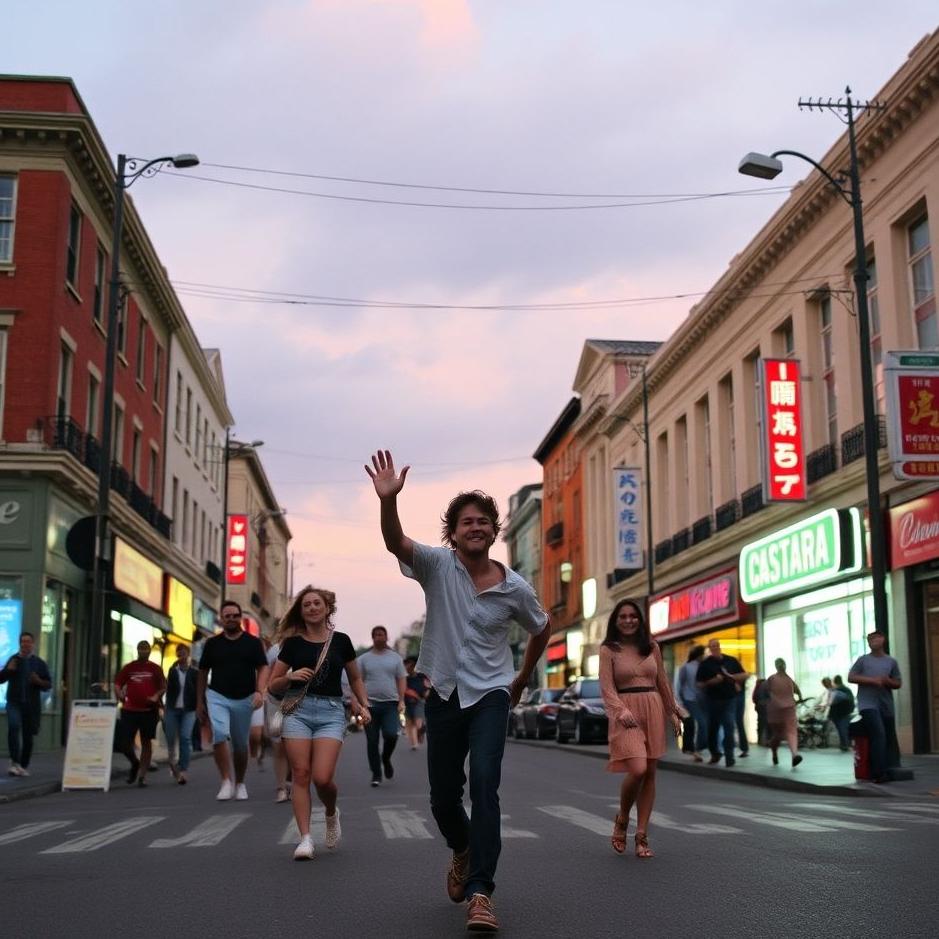 Dream : Fun on the street in a dream