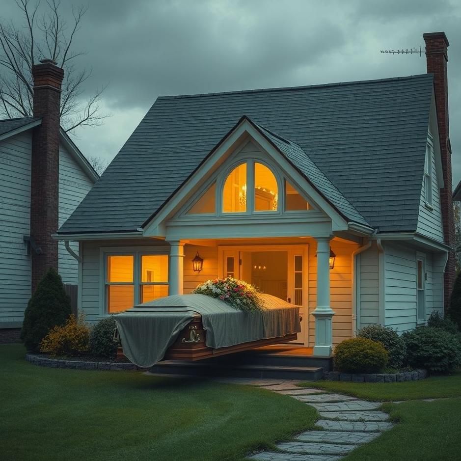 Dream : Funeral coming out of your neighbor's house in a dream