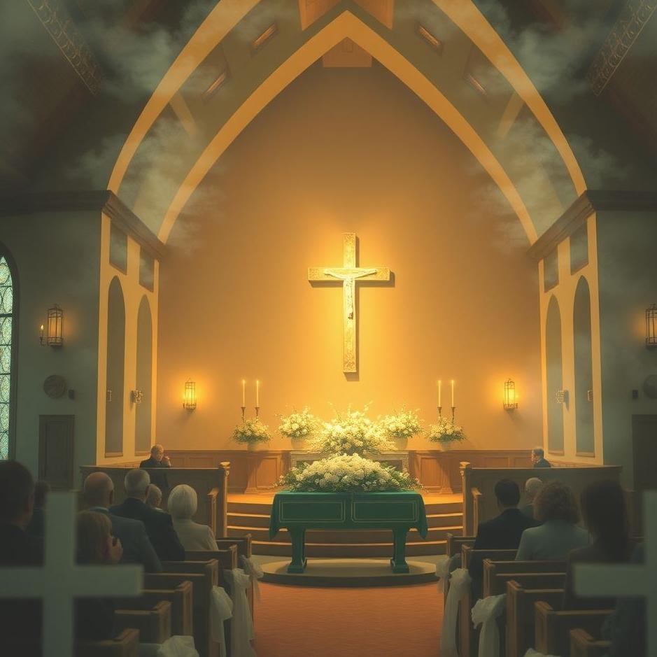 Dream : Funeral in a church in a dream