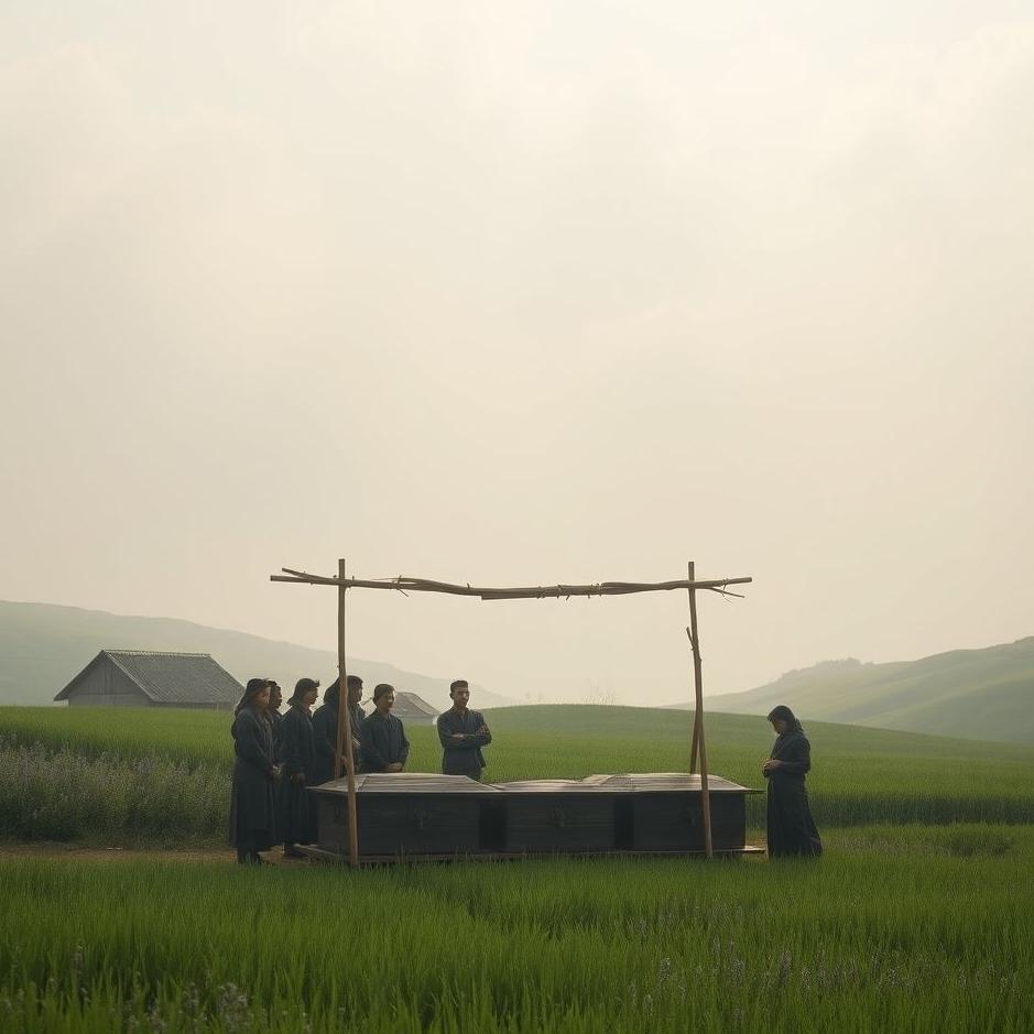 Dream : Funeral in a village in a dream